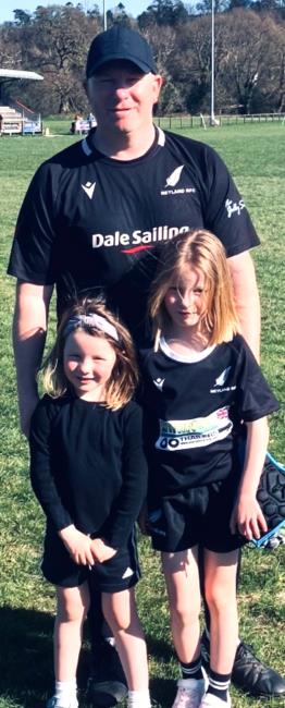 Andrew Slark -Special day with his daughters - but sustained a nasty injury Andrew Slark -Special day with his daughters - but sustained a nasty injury